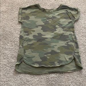 Camouflage girls shirt